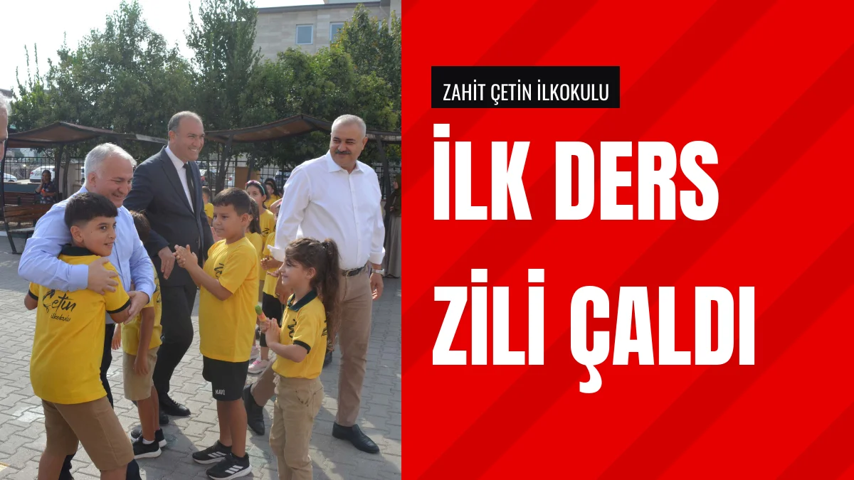 Zahit Çetin İlkokulunda İlk Ders Zilini Kaymakam Kurtyemez Çaldı