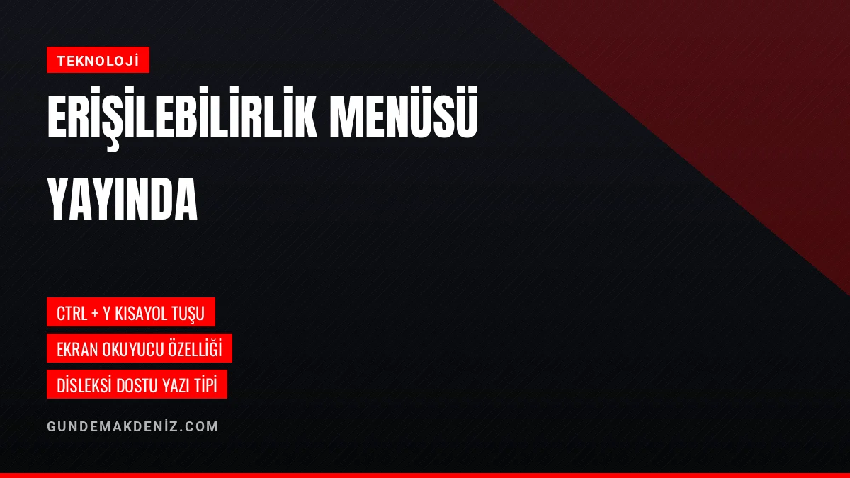 23 Nisan Ulusal Egemenlik ve Çocuk Bayramı web erişilebilirlik menüsü