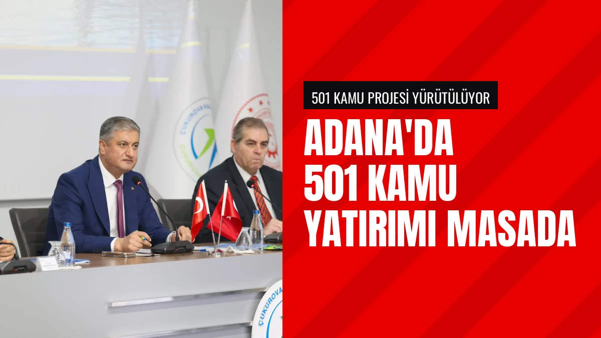 Adana Koordinasyon Kurulu Toplantısında 501 Proje Ele Alındı