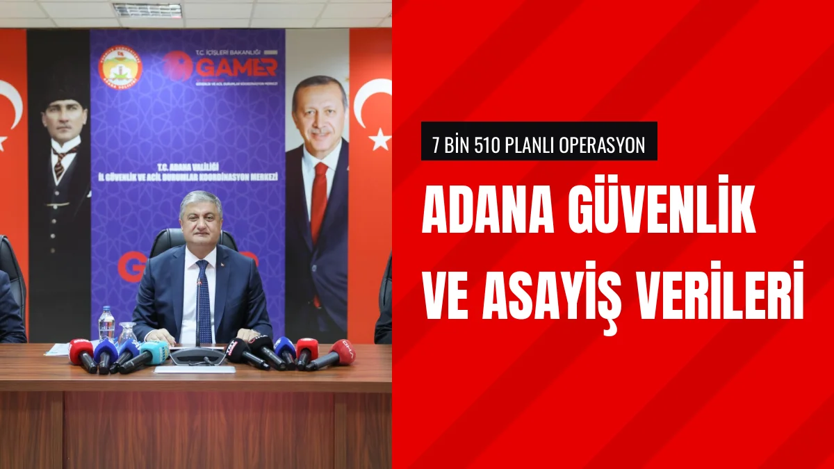 Adana Valisi Mustafa Yavuz dokuz aylık güvenlik verilerini açıkladı