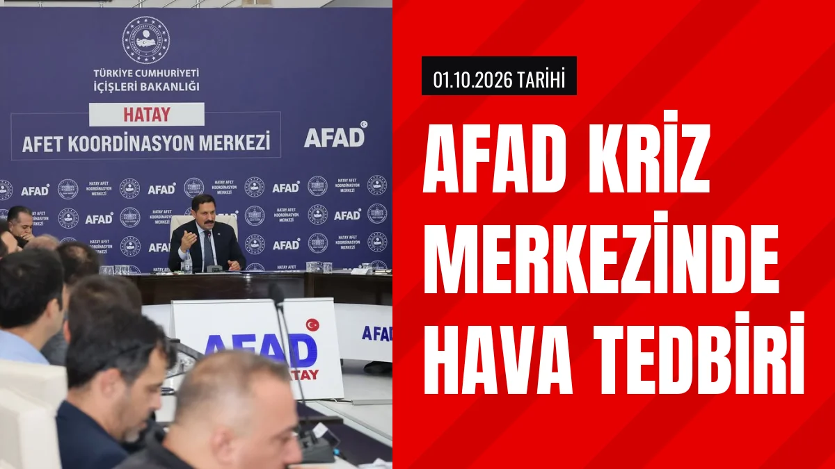AFAD Kriz Merkezinde Olumsuz Hava Koşulları Tedbir Toplantısı