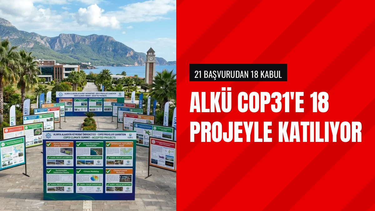 ALKÜ COP31 Konferansına 18 Proje Ve Etkinlik Çalışması İle Katılıyor