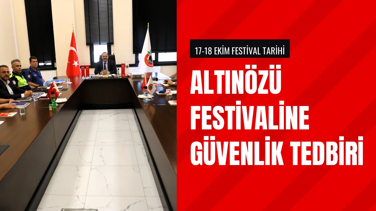 Altınözü Zeytin Festivali Öncesi Güvenlik Toplantısı Yapıldı