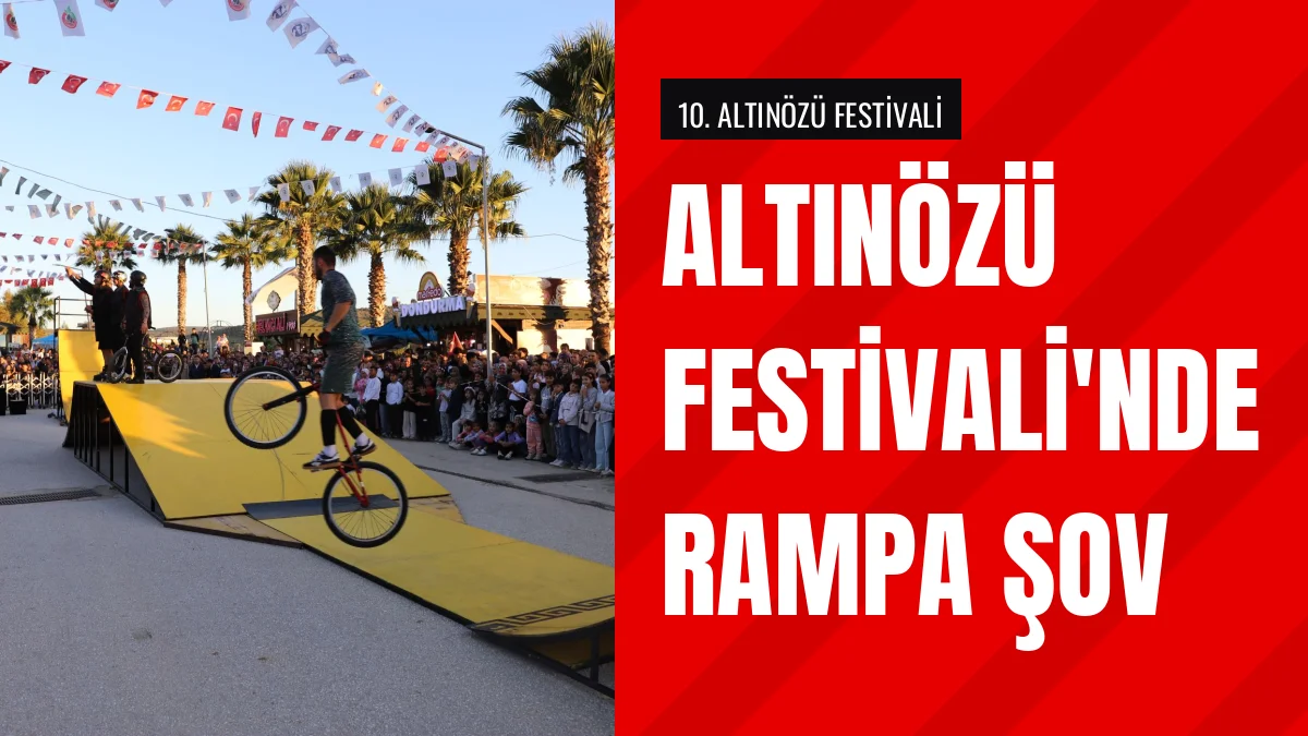 Altınözü Zeytin Festivalinde Trial Bike Ve Rampa Gösterisi Yapıldı