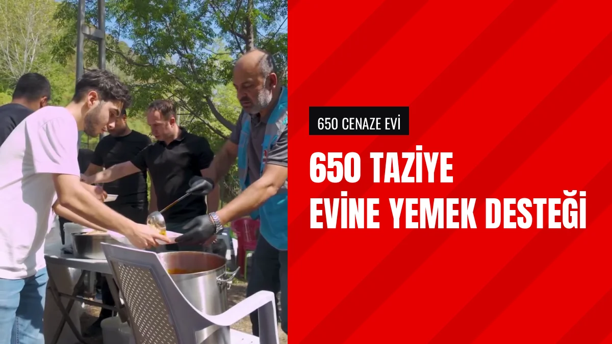 Andırın Belediyesi 650 cenaze evinin taziye yemeğini karşıladı