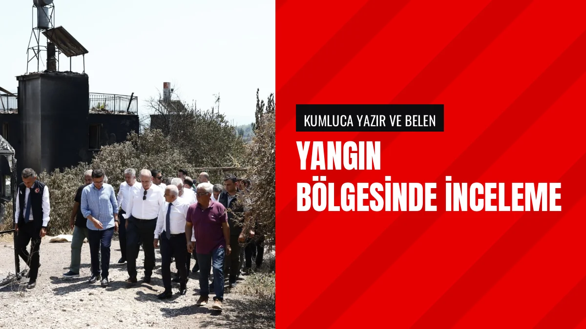 Bakan Yardımcısı Bulut Kumluca'daki Yangın Bölgesini İnceledi