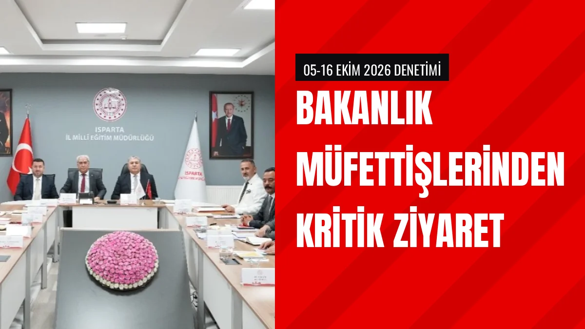 Bakanlık Başmüfettişleri İl Millî Eğitim Müdürlüğünü Ziyaret Etti