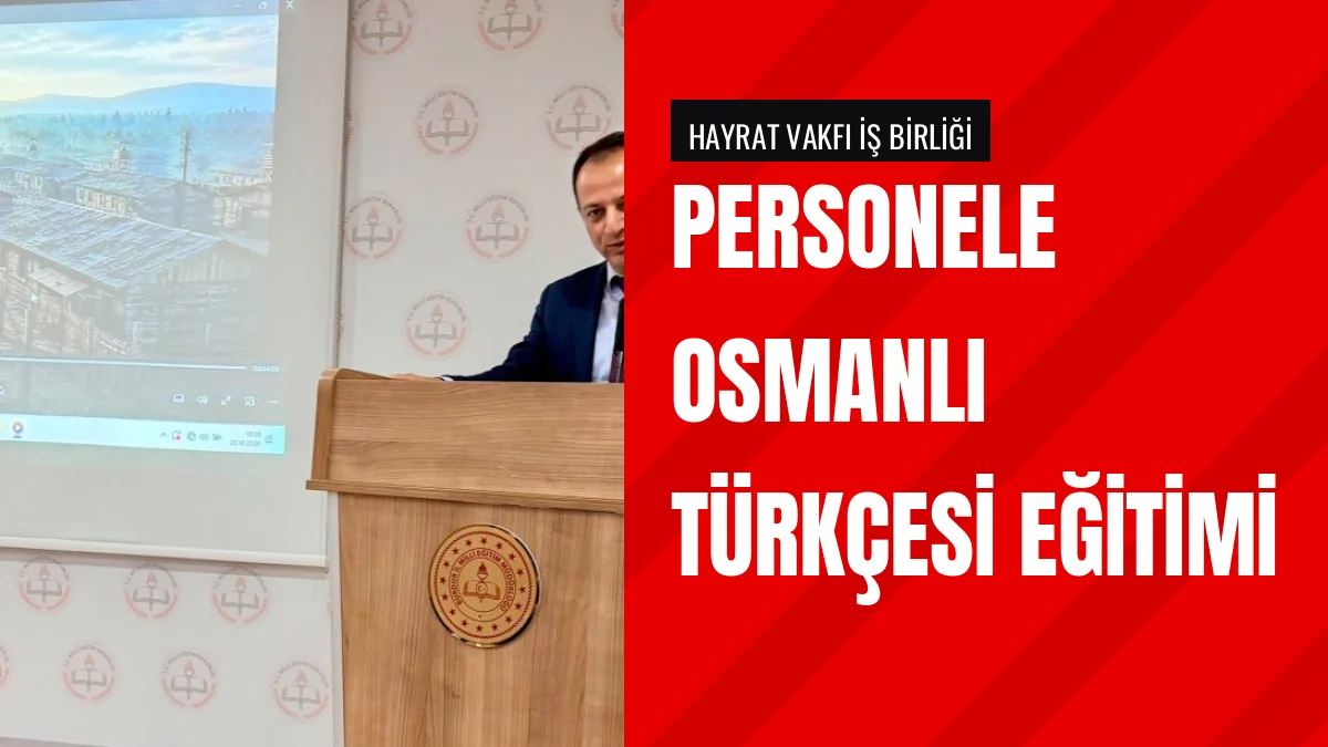 Burdur İl Millî Eğitim Müdürlüğü Osmanlı Türkçesi Eğitimi Düzenledi