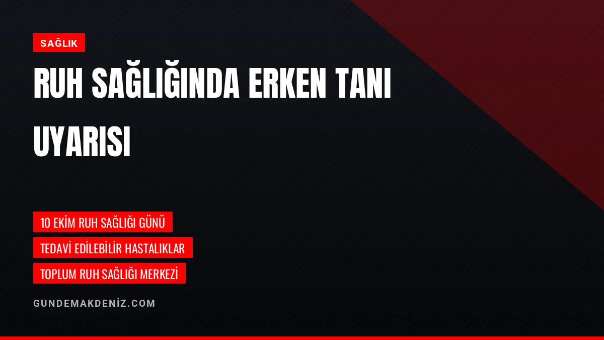 Dr Kadir Karakuş Dünya Ruh Sağlığı Gününde Önemli Uyarılarda Bulundu