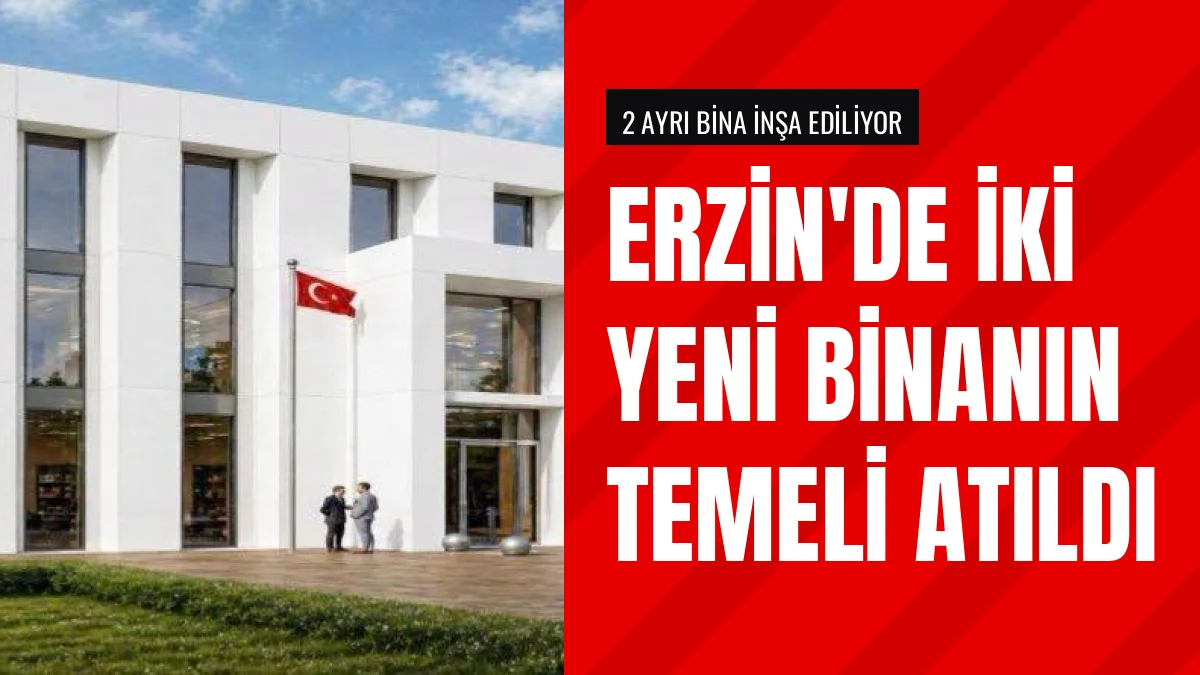 Erzin'de Belediye ve Büyükşehir Binalarının Yapımı Başladı