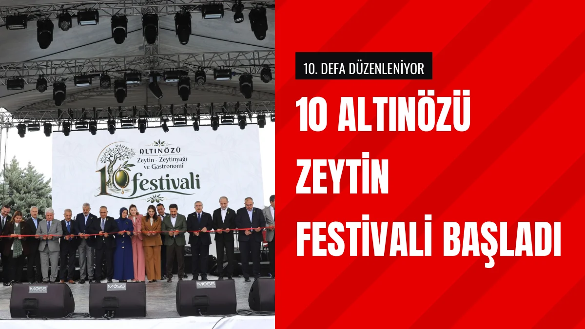 Hatay 10 Altınözü Zeytin ve Gastronomi Festivali Törenle Başladı