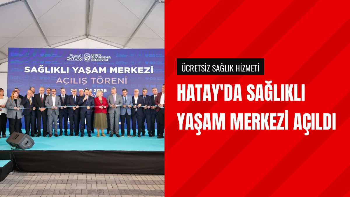 Hatay'da Almanya Destekli Sağlıklı Yaşam Merkezi Açıldı