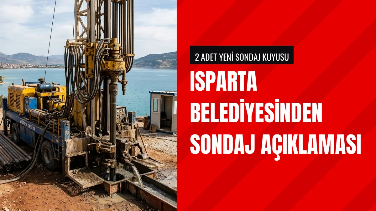 Isparta Belediyesi Eğirdir sondaj derinliği iddialarını yalanladı