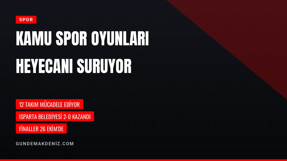 Isparta Kamu Spor Oyunları Voleybol Müsabakaları Devam Ediyor