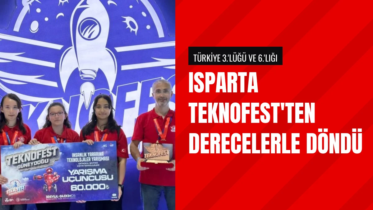 Isparta Öğrencileri TEKNOFEST 2026 Yarışmasında İki Derece Elde Etti