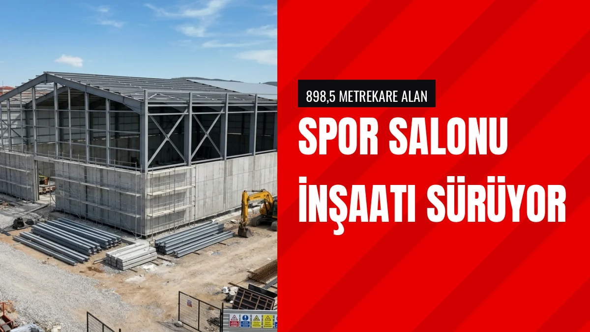 Isparta Şehit Mustafa Gözütok Ortaokulu Spor Salonu Hızla Yükseliyor