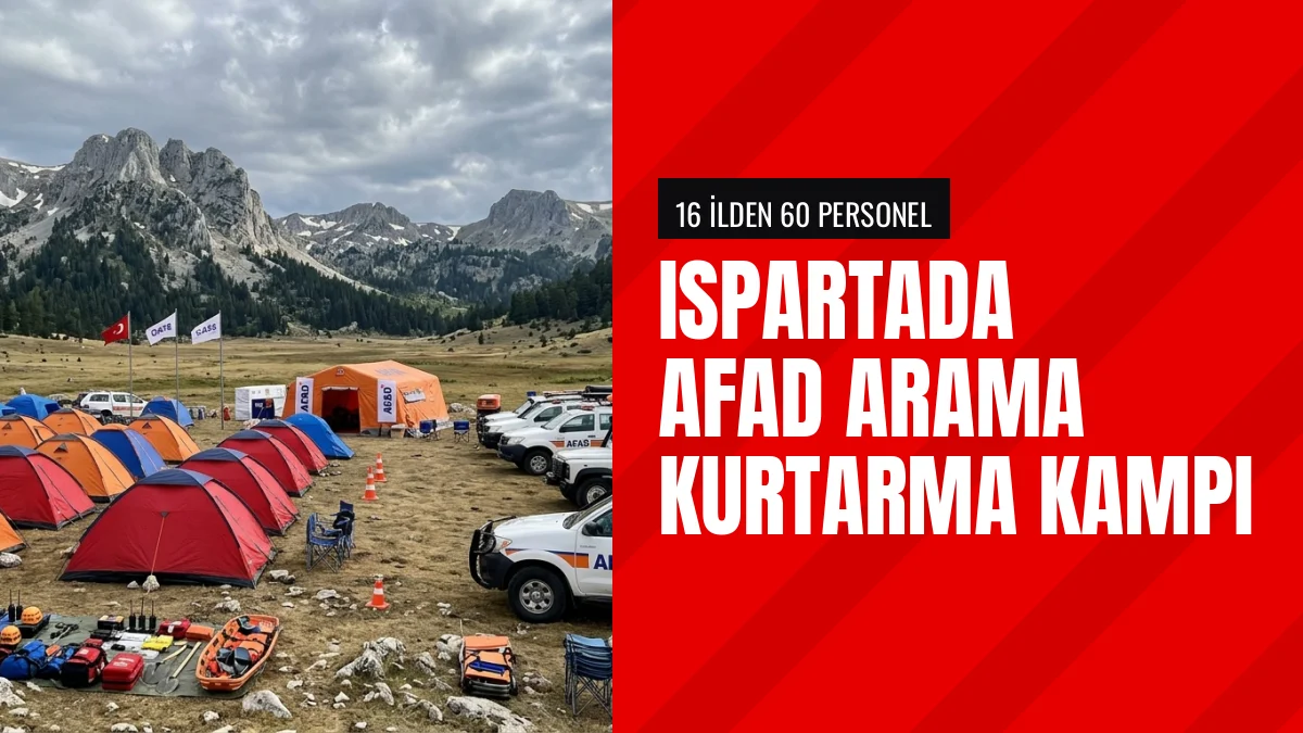 Ispartada AFAD Doğada Arama Kurtarma Tematik Kampı Düzenledi