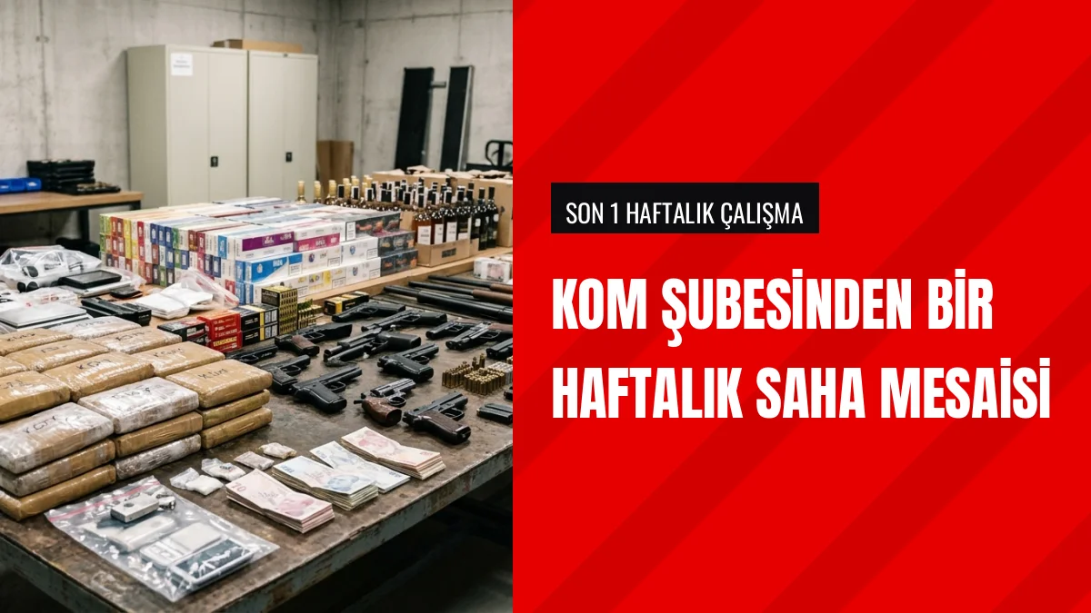 Kaçakçılık Ve Organize Suçlarla Mücadele Şubesi Çalışma Yürüttü