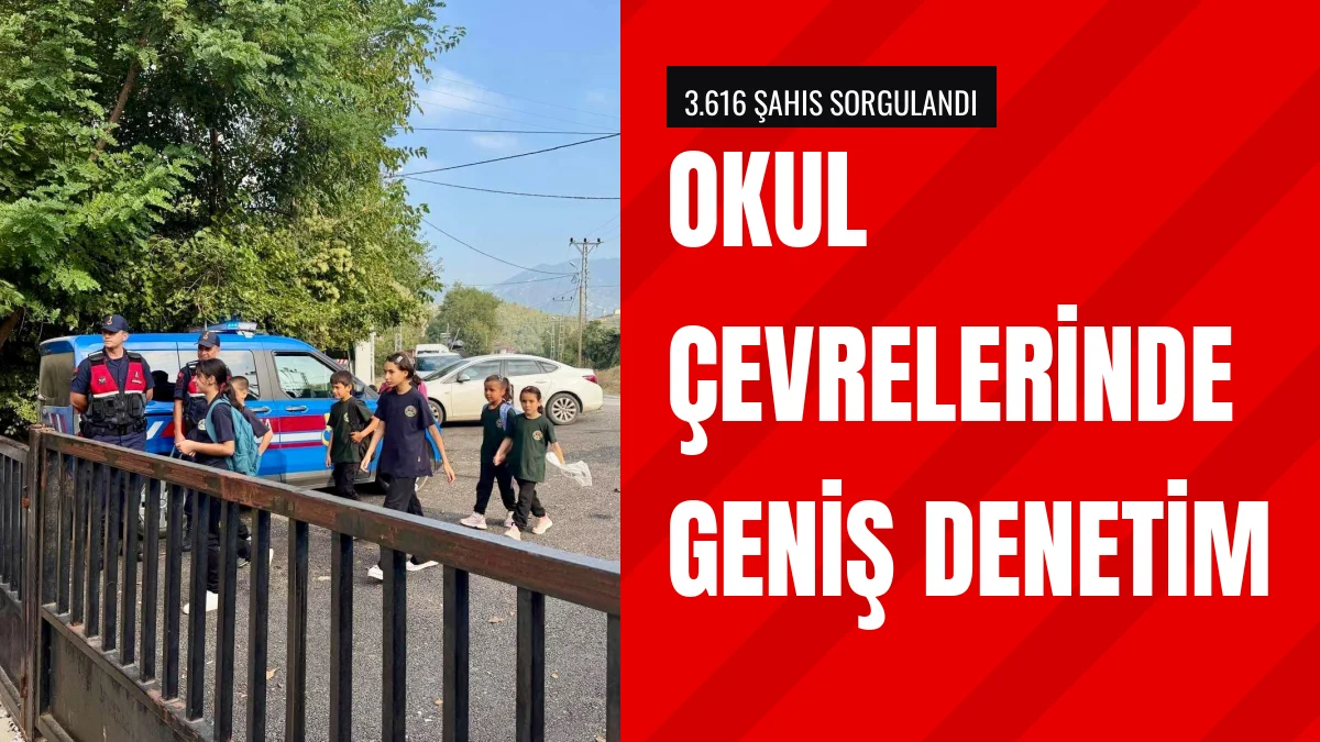 Kahramanmaraş genelinde okul çevrelerinde güvenlik denetimi yapıldı