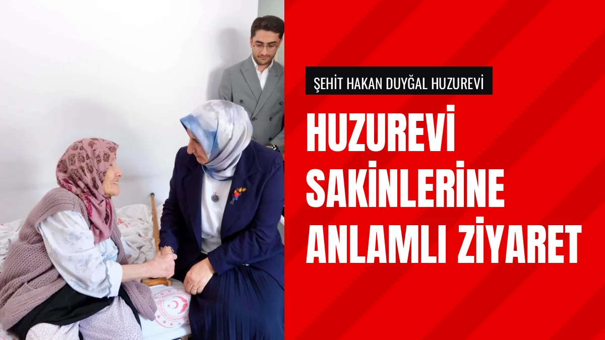 Kahramanmaraş Valisi eşi Selma Ünlüer huzurevini ziyaret etti