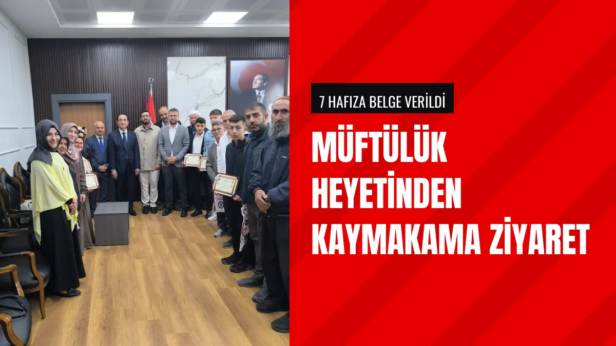 Kaymakam Ahmet Altıntaş Müftülük Heyetini Makamında Kabul Etti