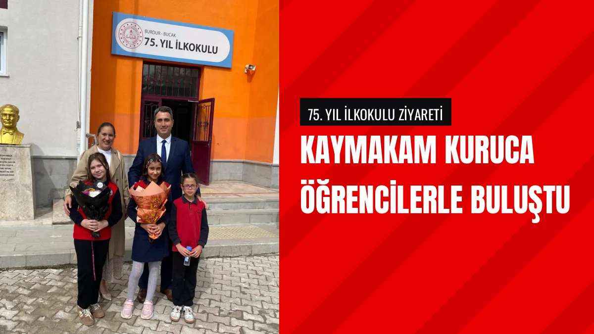 Kaymakam Can Kazım Kuruca 75 Yıl İlkokulunda İncelemelerde Bulundu