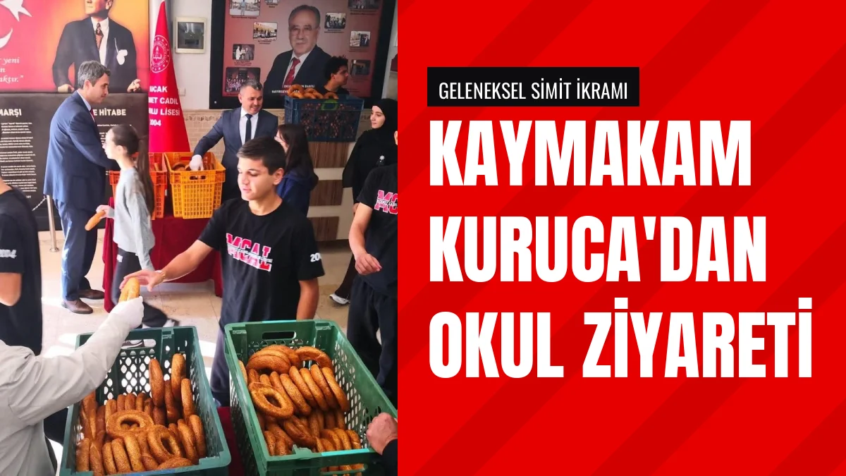 Kaymakam Can Kazım Kuruca Mehmet Cadıl Anadolu Lisesini Ziyaret Etti