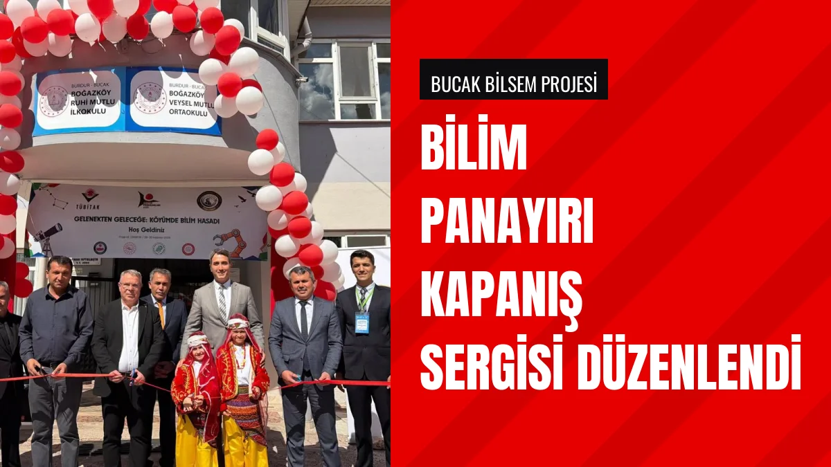 Kaymakam Can Kazım Kuruca TÜBİTAK bilim panayırı sergisine katıldı