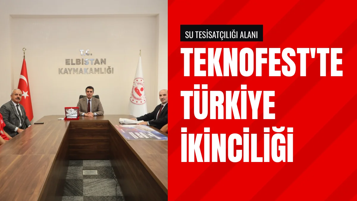 Kaymakam Demirel TEKNOFEST Türkiye ikincisi öğrencileri kabul etti