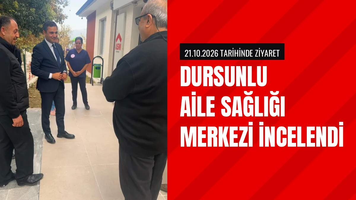 Kaymakam Oğuz Cem Murat Yeni Aile Sağlığı Merkezini Ziyaret Etti