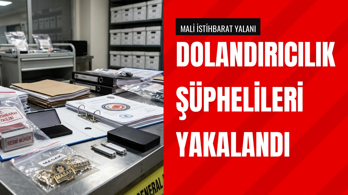 Mali İstihbarat Yetkilisi Adıyla Dolandırıcılık Yapanlar Yakalandı