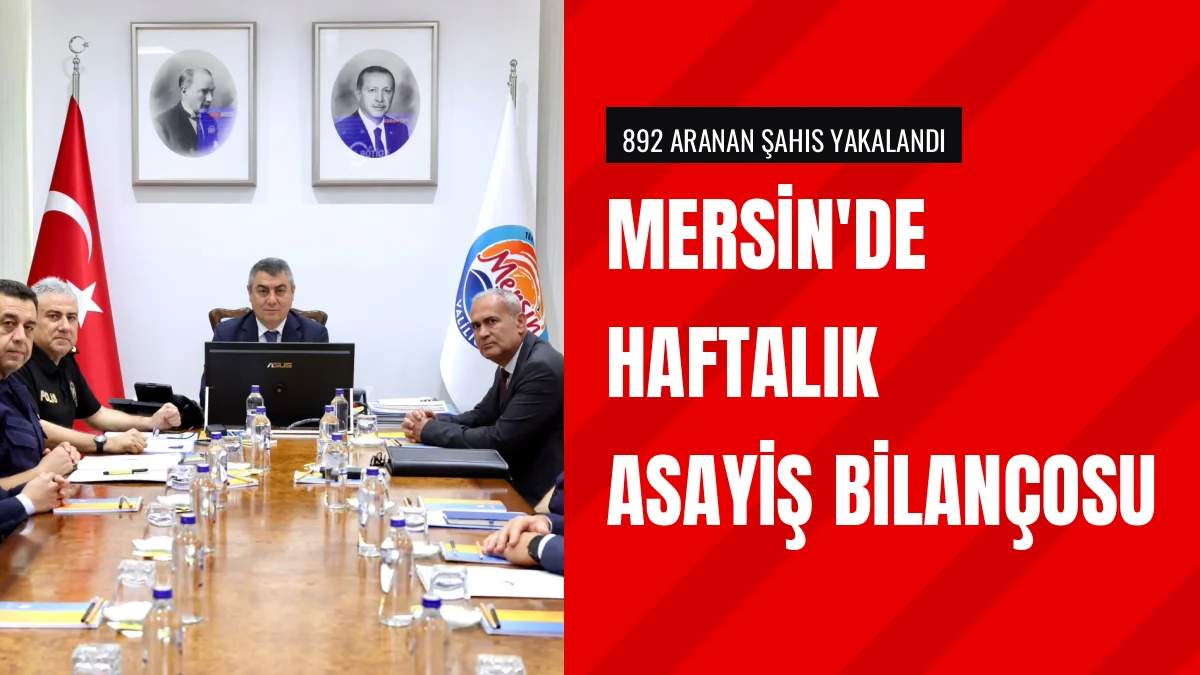 Mersin Kent Genelinde Haftalık Asayiş Operasyonları Düzenlendi