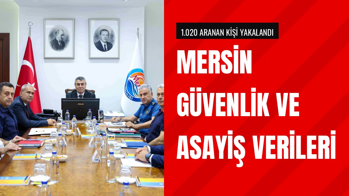 Mersin Valisi Atilla Toros güvenlik ve trafik verilerini duyurdu