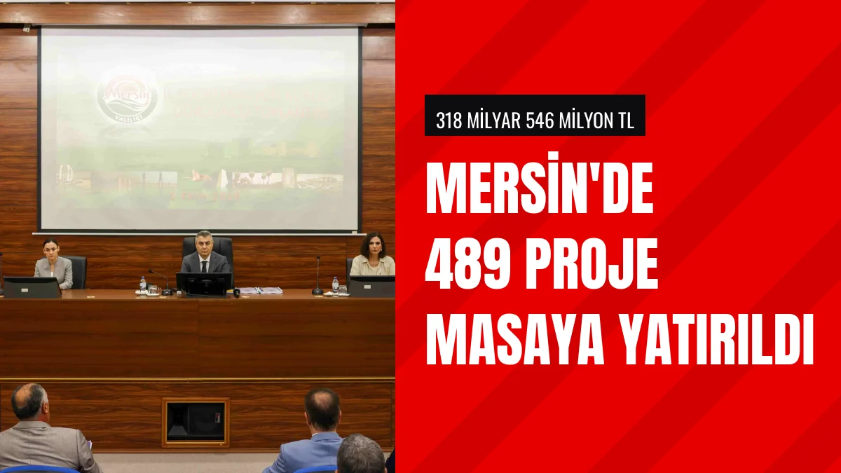 Mersin Valisi Atilla Toros Kente Yapılan 489 Projeyi Açıkladı