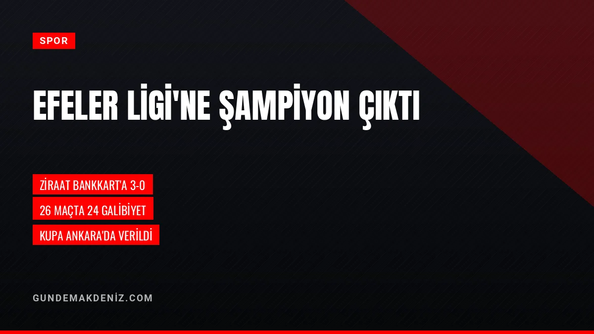 Onikişubat Belediye Spor Efeler Ligi'ne yükselerek kupa aldı