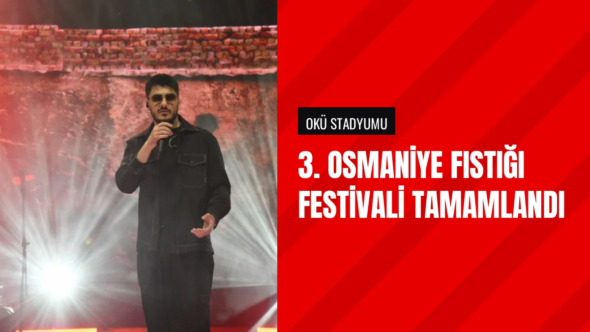 Osmaniye 3üncü Fıstığı Festivali Semicenk Konseri İle Sona Erdi