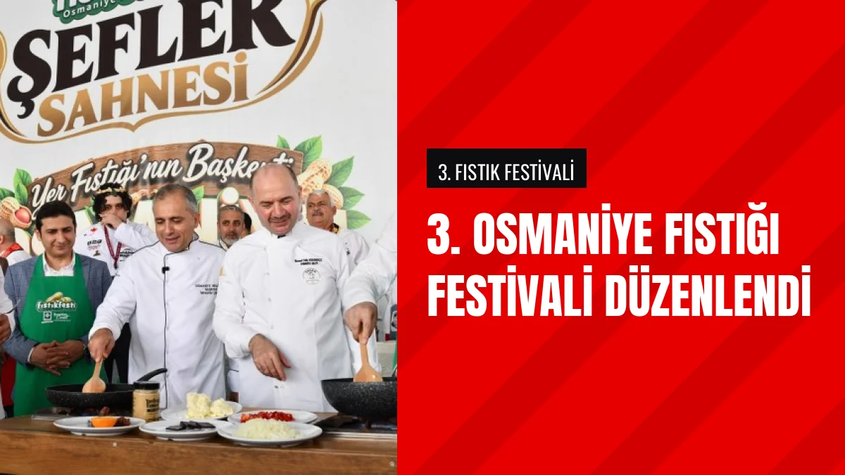 Osmaniye Yer Fıstığı Festivali Üretici Ve Şefleri Buluşturdu