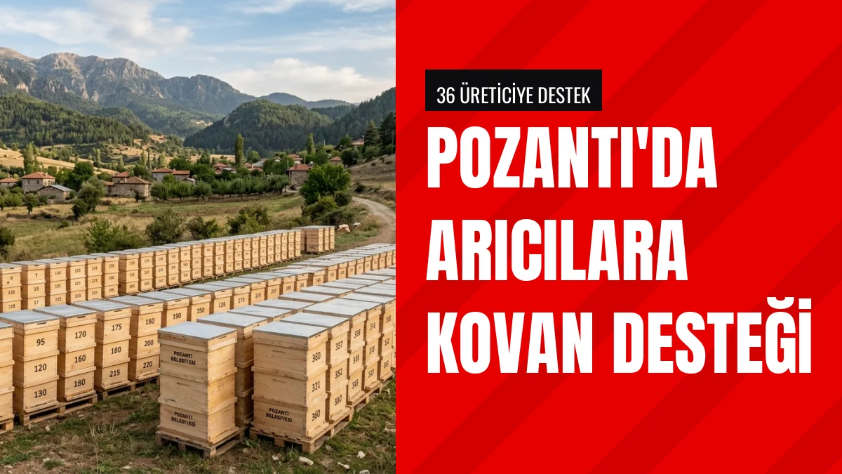 Pozantı Belediyesi 36 Arıcıya 360 Adet Arı Kovanı Teslim Etti