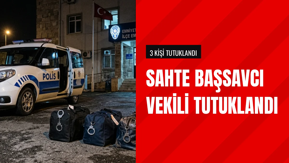 Sahte Başsavcı Vekili ve 2 Suç Ortağı Tutuklandı