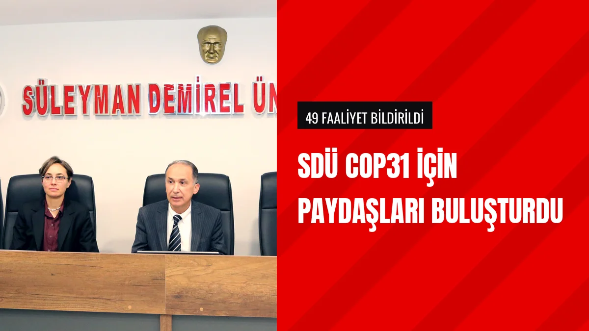 SDÜ COP31 Hazırlıkları Kapsamında İklim Zirvesine Ev Sahipliği Yaptı