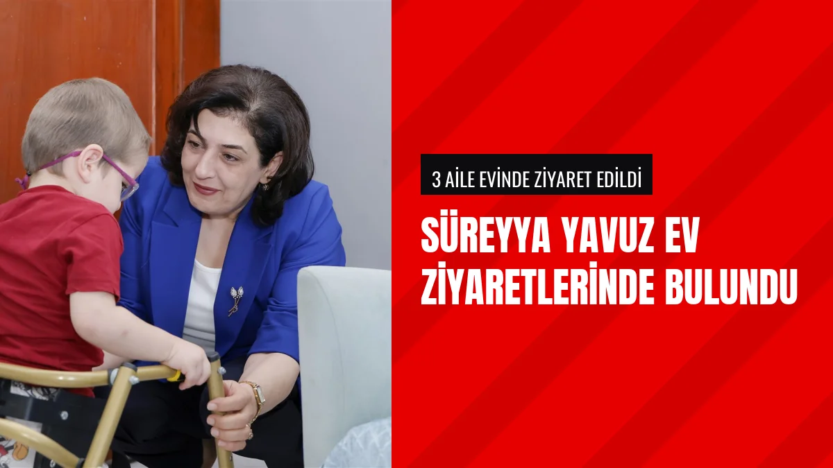 Vali Mustafa Yavuz'un eşi Süreyya Yavuz hane ziyaretinde bulundu