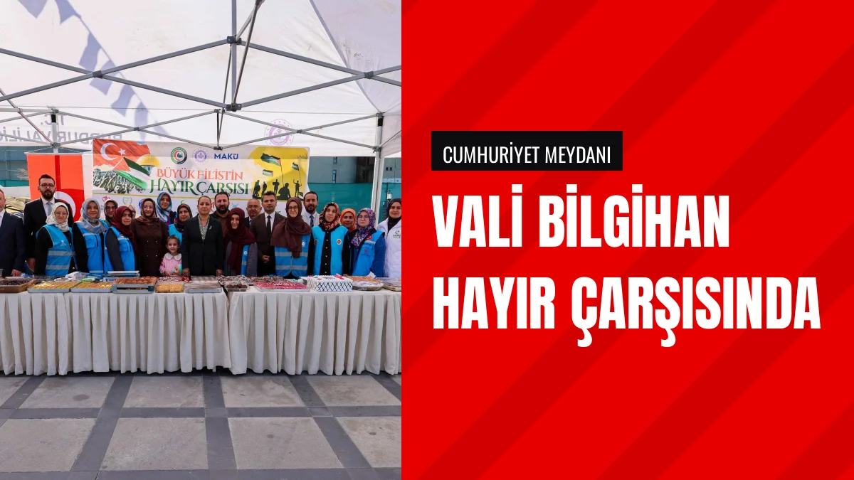 Vali Tülay Baydar Bilgihan Filistin Hayır Çarşısını Ziyaret Etti