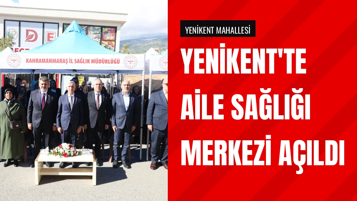Vali Ünlüer Hurşitoğlu Aile Sağlığı Merkezinin Açılışına Katıldı