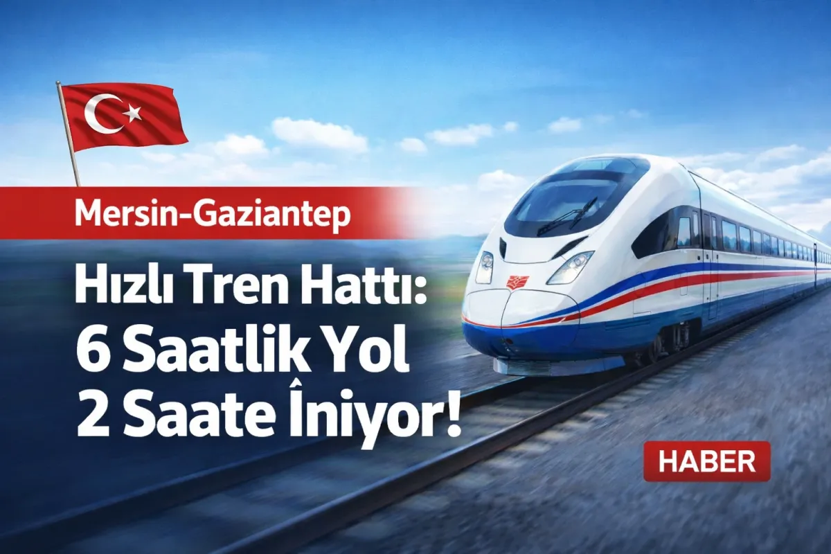 Mersin-Gaziantep Hızlı Tren Hattı: 6 Saatlik Yol 2 Saate İniyor! 